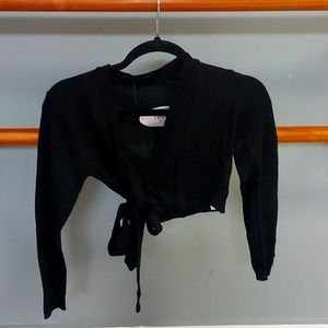Dance black wrap sweater made by Revolution Child size sm/med